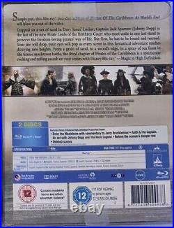 Pirates of the Caribbean 3 Blu-ray Steelbook Embossed ZAVVI UK MINT