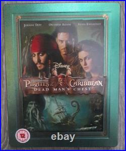 Pirates of the Caribbean 5 Movies Blu-Ray Steelbook Zavvi 1, 2, 3, 4, 5. UK