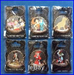 Pirates of the Caribbean 50th Anniversary 6 Pins LE 300 Redhead Dog Skeleton WDI