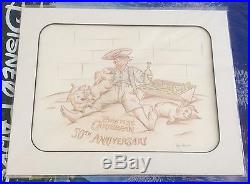 Pirates of the Caribbean 50th Anniversary Original Sketch Disneyland Authentic