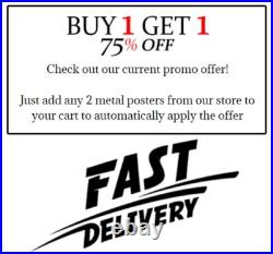 Pirates of the Caribbean At World's End 8x12 Metal Movie Poster Sign B Pirates of the Caribbean At World's End 8x12 Metal Movie Poster Sign B