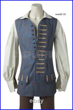 Pirates of the Caribbean Captain Cosplay Costume Suit Jack Sparrow Halloween