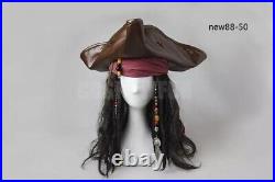 Pirates of the Caribbean Captain Cosplay Costume Suit Jack Sparrow Halloween