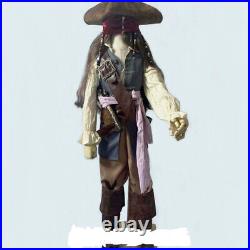 Pirates of the Caribbean Captain Jack Children Cosplay Costume Outsuit Halloween