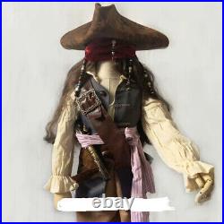 Pirates of the Caribbean Captain Jack Children Cosplay Costume Outsuit Halloween