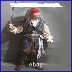 Pirates of the Caribbean Captain Jack Cosplay Costumes Outsuit Halloween Party