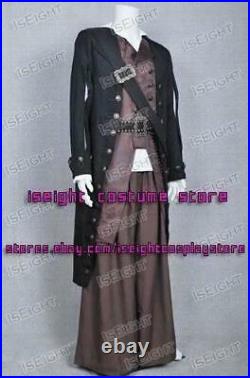 Pirates of the Caribbean Cosplay Barbossa Costume Halloween Full Set Outfit Cool