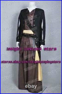 Pirates of the Caribbean Cosplay Barbossa Costume Halloween Full Set Outfit Cool