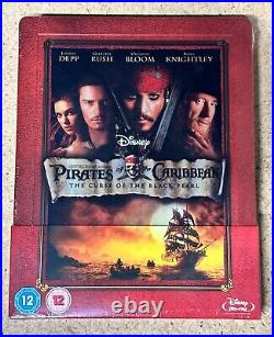 Pirates of the Caribbean Curse of the Black Pearl Blu-ray Steelbook New Sealed