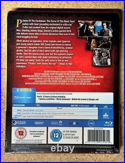 Pirates of the Caribbean Curse of the Black Pearl Blu-ray Steelbook New Sealed