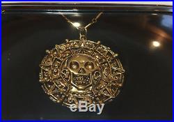 Pirates of the Caribbean Cursed Aztec Gold Coin Necklace 24K Master Replicas