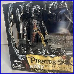 Pirates of the Caribbean Cursed Barbossa Vs Cursed Sparrow Black Pearl NECA New