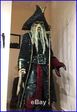 Pirates of the Caribbean DAVY JONES Costume Jack Sparrow Cosplay