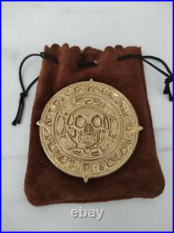 Pirates of the Caribbean DISNEY NOT FOR SALE AZTEC COIN METAL COASTER RARE 2003