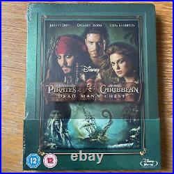 Pirates of the Caribbean Dead Man's Chest BluRay UK Steelbook New and Sealed