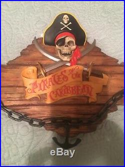 Pirates of the Caribbean Disneyland Disney World Talking Wall Mount Plaque NEW