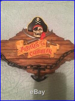 Pirates of the Caribbean Disneyland Disney World Talking Wall Mount Plaque NEW