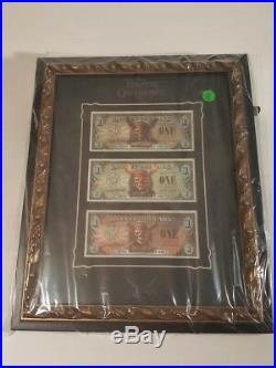 Pirates of the Caribbean Framed Disney Dollars 2007 RARE great condition