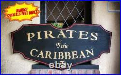 Pirates of the Caribbean Inspired Solid Wood Hand Painted Attraction Sign