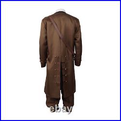 Pirates of the Caribbean Jack Full Set Uniform Halloween Cosplay Costume