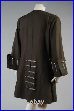 Pirates of the Caribbean Jack Sparrow Cosplay Costume Halloween Outfit Coat Set