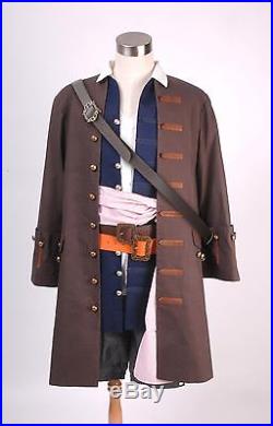 Pirates of the Caribbean Jack Sparrow Costume Set Cosplay Costume