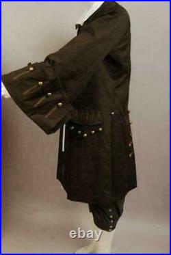 Pirates of the Caribbean Jack Sparrow Halloween Outfit Coats Hot Cosplay Costume
