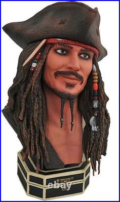 Pirates of the Caribbean Jack Sparrow Legends in 3D 1/2 scale bust Limited 1000