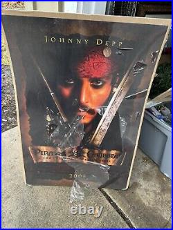 Pirates of the Caribbean Jack Sparrow One Sheet 27 x 40 Poster Black Pearl 2003