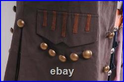 Pirates of the Caribbean Jack Sparrow Outfit Full Set Halloween Cosplay Costume