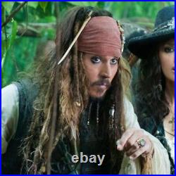 Pirates of the Caribbean Jack Sparrow button ring costume Johnny Depp