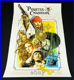 Pirates of the Caribbean Limited Edition Print Poster by Paul Mann Mondo Artist