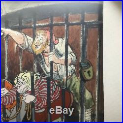 Pirates of the Caribbean Moonlit Voyage Jail Scene Framed 4 Disney Pin 46375