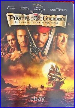 Pirates of the Caribbean Movie Poster 2003 25 X 18 The Curse of the Black Pearl