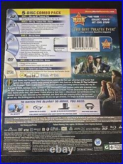 Pirates of the Caribbean On Stranger Tides Blu-ray/DVD, 2011, 5-Disc Set