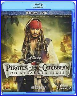 Pirates of the Caribbean On Stranger Tides Two-Disc Blu-ray / DVD Combo GOOD