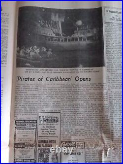 Pirates of the Caribbean Opens at Disneyland April 23, 1967 Sports Evening