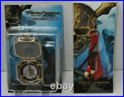 Pirates of the Caribbean Replica Compass Keychain Charm strap Disney Rare