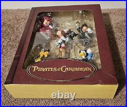 Pirates of the Caribbean Storybook Ornament Set Walt Disney World RARE NEW