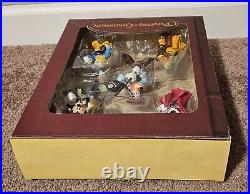 Pirates of the Caribbean Storybook Ornament Set Walt Disney World RARE NEW