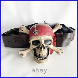 Pirates of the Caribbean Talking Skull Belt Zizzle Jack Sparrow WORKS See VIDEO