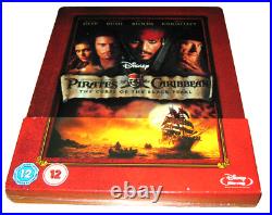 Pirates of the Caribbean The Curse of the Black Pearl New Blu-Ray Steelbook