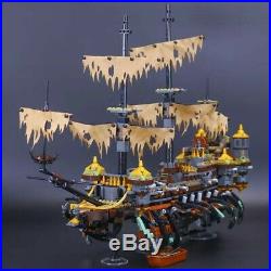 Pirates of the Caribbean The Silent Mary Pirate Ship Legoed Blocks Toys Kit