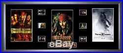 Pirates of the Caribbean Trilogy Film Cell memorabilia Numbered Limited Edn