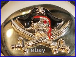RARE Disneyland Pirates of the Caribbean Chrome/Stainless Mirror Compact