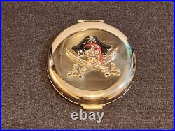 RARE Disneyland Pirates of the Caribbean Chrome/Stainless Mirror Compact