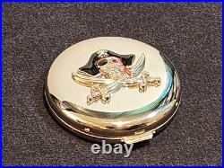 RARE Disneyland Pirates of the Caribbean Chrome/Stainless Mirror Compact