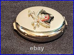 RARE Disneyland Pirates of the Caribbean Chrome/Stainless Mirror Compact
