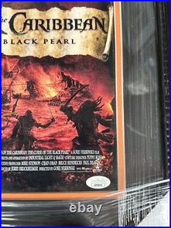 RARE Johnny Depp FRAMED PIRATES OF THE CARIBBEAN Signed 12x18 Photo JSA RARE Johnny Depp FRAMED PIRATES OF THE CARIBBEAN Signed 12x18 Photo JSA