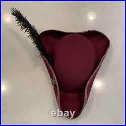 RARE NWT Disney Parks Pirates of the Caribbean REDD Feather Hat ADULT Novelty